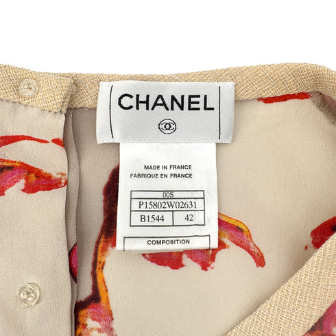 CHANEL VINTAGE MADEMOISELLE SLEEVELESS TOPS BEIGE WOOL 42 00S RTW 90290212 - PURPOSE
