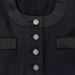 CHANEL COCO BUTTON JACKET BLACK WOOL 34 P73 RTW 90290215
