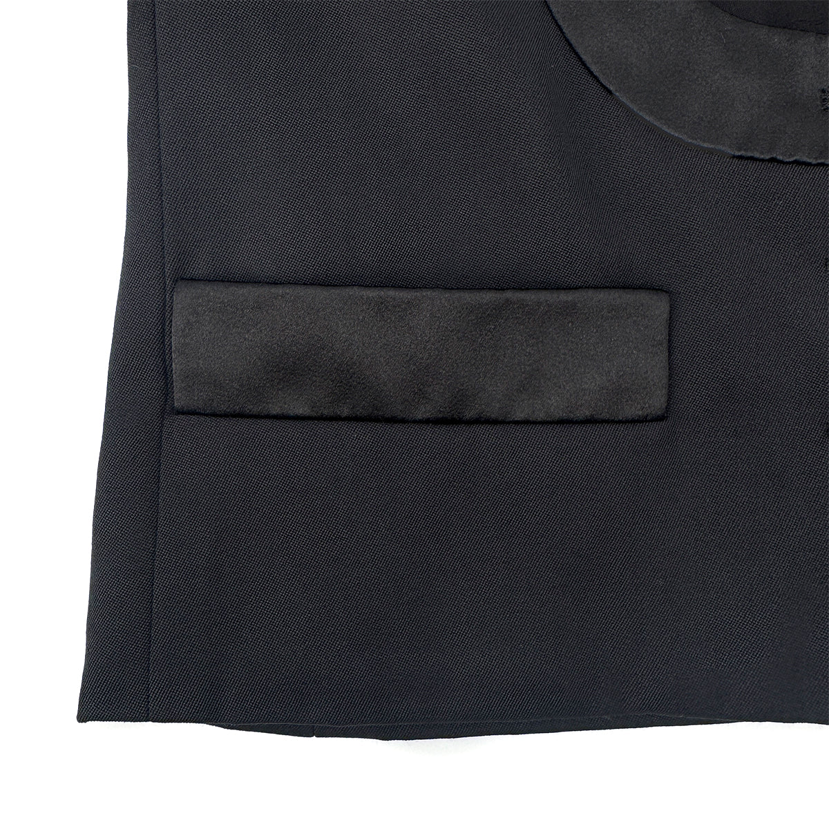 CHANEL COCO BUTTON JACKET BLACK WOOL 34 P73 RTW 90290215
