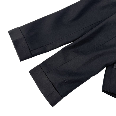 CHANEL COCO BUTTON JACKET BLACK WOOL 34 P73 RTW 90290215