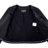 CHANEL COCO BUTTON JACKET BLACK WOOL 34 P73 RTW 90290215