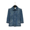 CHANEL MATELASSE COCO BUTTON DENIM ZIP UP JACKET BLUE COTTON 38 08P RTW 90290217