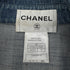 CHANEL MATELASSE COCO BUTTON DENIM ZIP UP JACKET BLUE COTTON 38 08P RTW 90290217