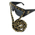 CHANEL CHAIN SUNGLASSES LADY GAGA MODEL COCOMARK BLACK GOLD EYEWEAR 90290294 - PURPOSE