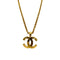 CHANEL VINTAGE NECKLACE COCOMARK MATELASSE GOLD ACCESSORY 94P 90290300 - PURPOSE