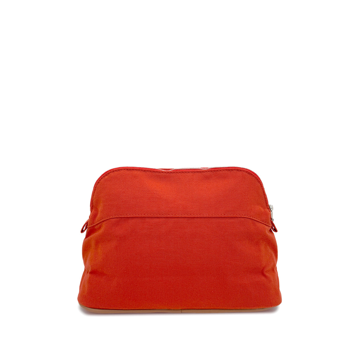 HERMES BOLIDE POUCH 25 FEU ORANGE COTTON 90290302