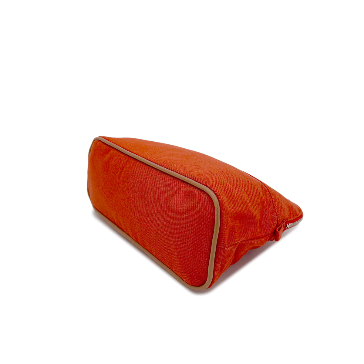 HERMES BOLIDE POUCH 25 FEU ORANGE COTTON 90290302