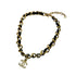 CHANEL VINTAGE COCOMARK RHINESTONE CHAIN NECKLACE LEATHER ACCESSORY 95P 90290304 - PURPOSE