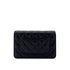 CHANEL MATELASSE CHAIN WALLET BLACK LAMB SKIN 90290311 - PURPOSE