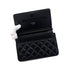 CHANEL MATELASSE CHAIN WALLET BLACK LAMB SKIN 90290311 - PURPOSE