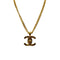 CHANEL VINTAGE NECKLACE COCOMARK TURN LOCK GOLD ACCESSORY 96P 90290313 - PURPOSE