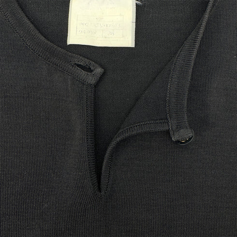 CHANEL VINTAGE COCO BUTTON SLEEVELESS TOPS BLACK RTW 38 97P RTW 90290318 - PURPOSE