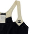 CHANEL VINTAGE COCOMARK SLEEVELESS DRESS BLACK WHITE NYLON 42 96C RTW 90290319 - PURPOSE