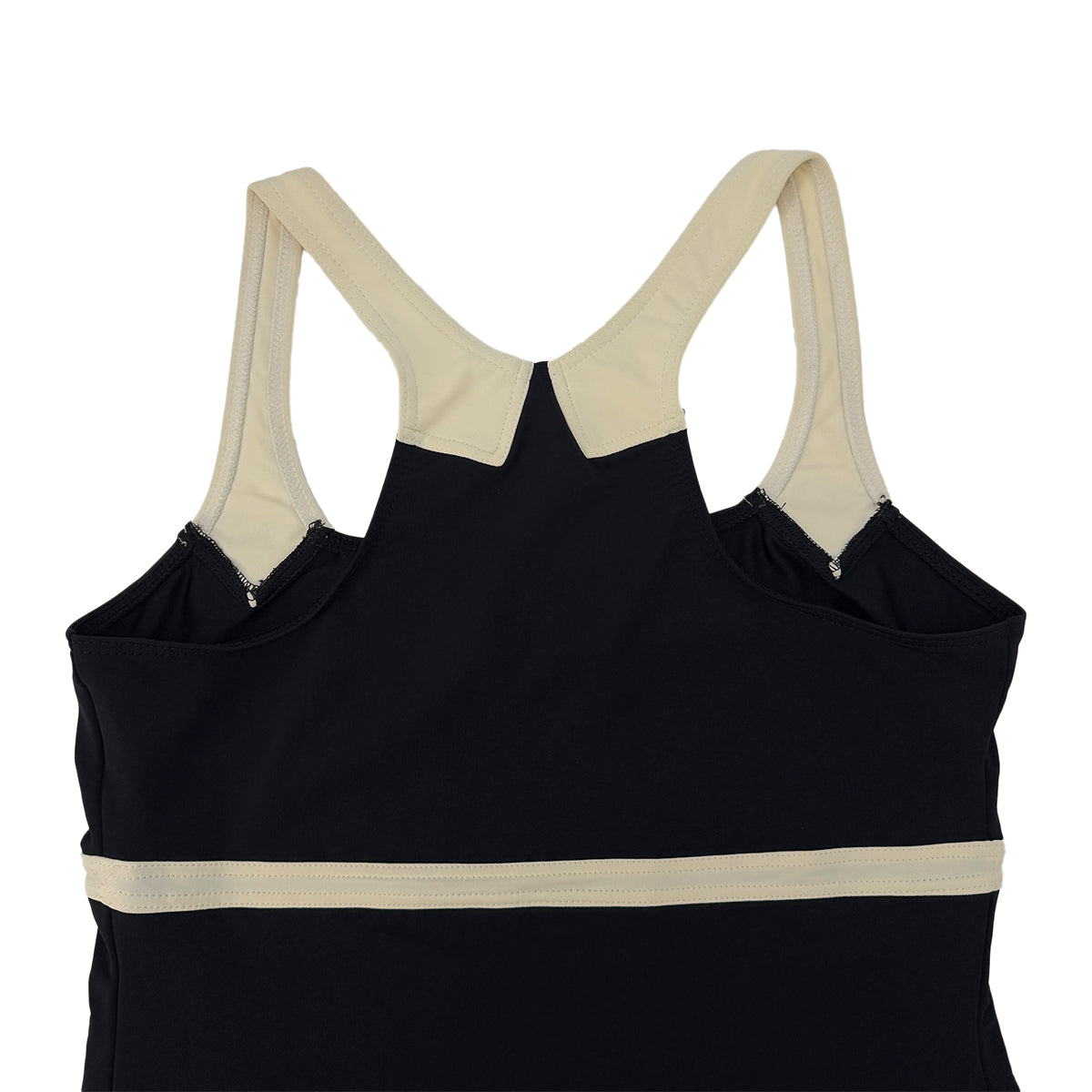 CHANEL COCOMARK SLEEVELESS DRESS BLACK WHITE NYLON 42 96C RTW 90290319