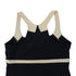 CHANEL VINTAGE COCOMARK SLEEVELESS DRESS BLACK WHITE NYLON 42 96C RTW 90290319 - PURPOSE