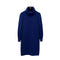 CHANEL VINTAGE KNIT LONG SLEEVE DRESS COCO BUTTON BLUE WOOL 36 RTW 90290320 - PURPOSE