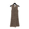CHANEL COCOMARK SLEEVELESS KNIT DRESS BROWN RAYON 36 P40 RTW 90290322 - PURPOSE