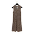 CHANEL COCOMARK SLEEVELESS KNIT DRESS BROWN RAYON 36 P40 RTW 90290322 - PURPOSE
