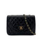 CHANEL VINTAGE MATELASSE HALF MOON CHAIN SHOULDER BAG BLACK LAMB SKIN 90290326 - PURPOSE