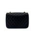CHANEL VINTAGE MATELASSE HALF MOON CHAIN SHOULDER BAG BLACK LAMB SKIN 90290326 - PURPOSE