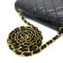 CHANEL VINTAGE MATELASSE HALF MOON CHAIN SHOULDER BAG BLACK LAMB SKIN 90290326 - PURPOSE