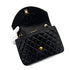 CHANEL VINTAGE MATELASSE HALF MOON CHAIN SHOULDER BAG BLACK LAMB SKIN 90290326 - PURPOSE