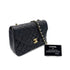 CHANEL VINTAGE MATELASSE HALF MOON CHAIN SHOULDER BAG BLACK LAMB SKIN 90290326 - PURPOSE