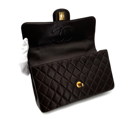 CHANEL VINTAGE PARENT-CHILD BAG PARENTS ONLY BROWN LAMB SKIN 90290328 - PURPOSE
