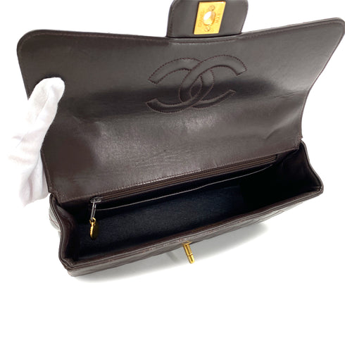 CHANEL VINTAGE PARENT-CHILD BAG PARENTS ONLY BROWN LAMB SKIN 90290328 - PURPOSE