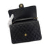 CHANEL VINTAGE MATELASSE CHAIN SHOULDER BAG BLACK LAMB SKIN 90290329 - PURPOSE