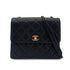 CHANEL VINTAGE MATELASSE SHOULDER BAG BLACK CAVIAR SKIN 90290333 - PURPOSE