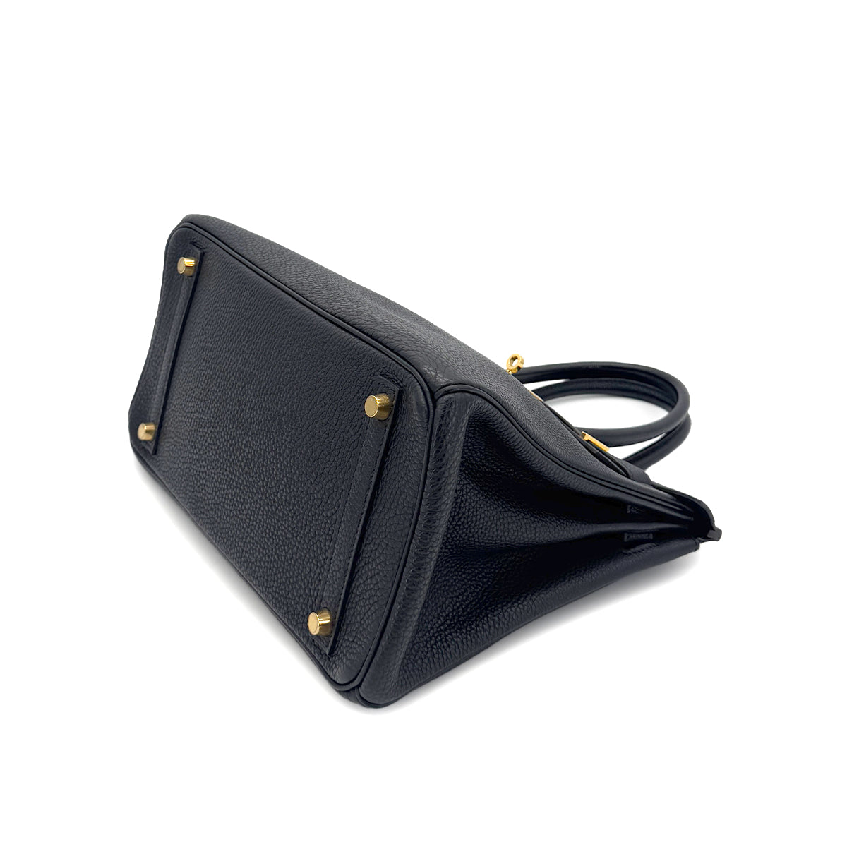 HERMES BIRKIN 30 BLACK TOGO HAND BAG □G GHW 90290334