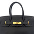HERMES BIRKIN 30 BLACK TOGO HAND BAG □G GHW 90290334 - PURPOSE