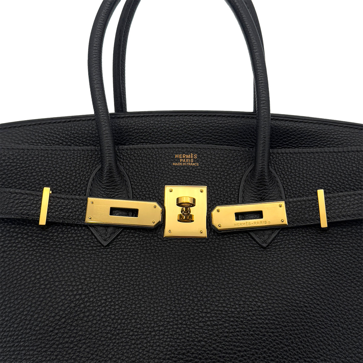 HERMES BIRKIN 30 BLACK TOGO HAND BAG □G GHW 90290334