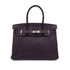 HERMES BIRKIN 30 RAISIN TOGO HAND BAG □R SHW 90290338 - PURPOSE