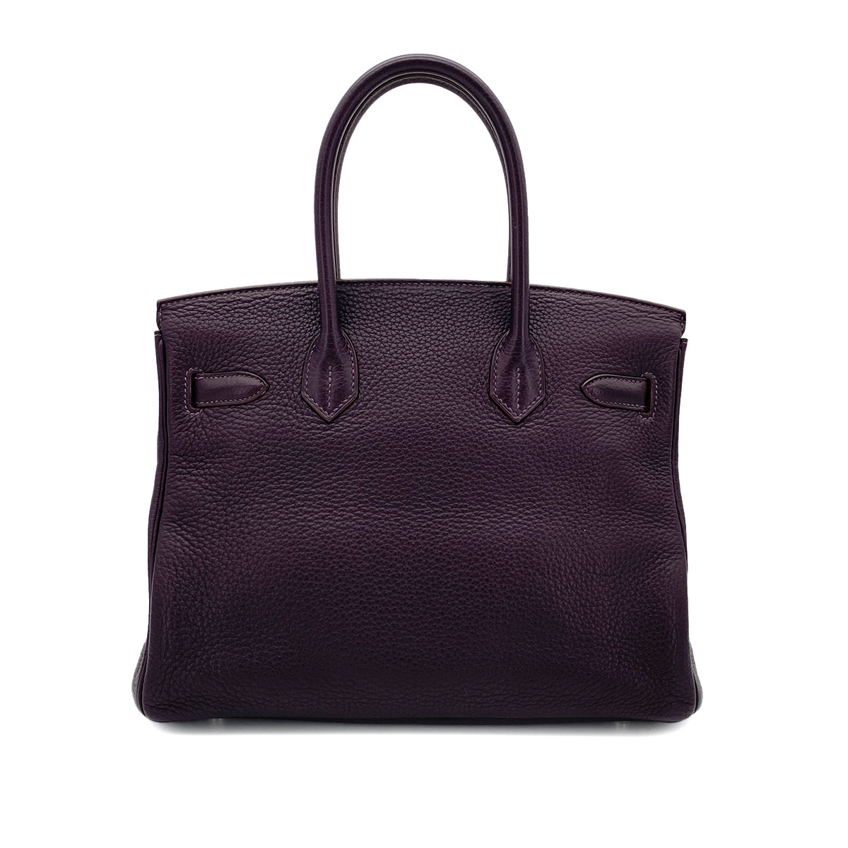 HERMES BIRKIN 30 RAISIN TOGO HAND BAG □R SHW 90290338