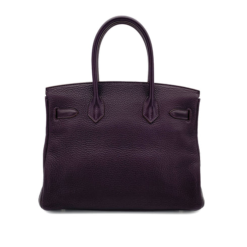 HERMES BIRKIN 30 RAISIN TOGO HAND BAG □R SHW 90290338 - PURPOSE