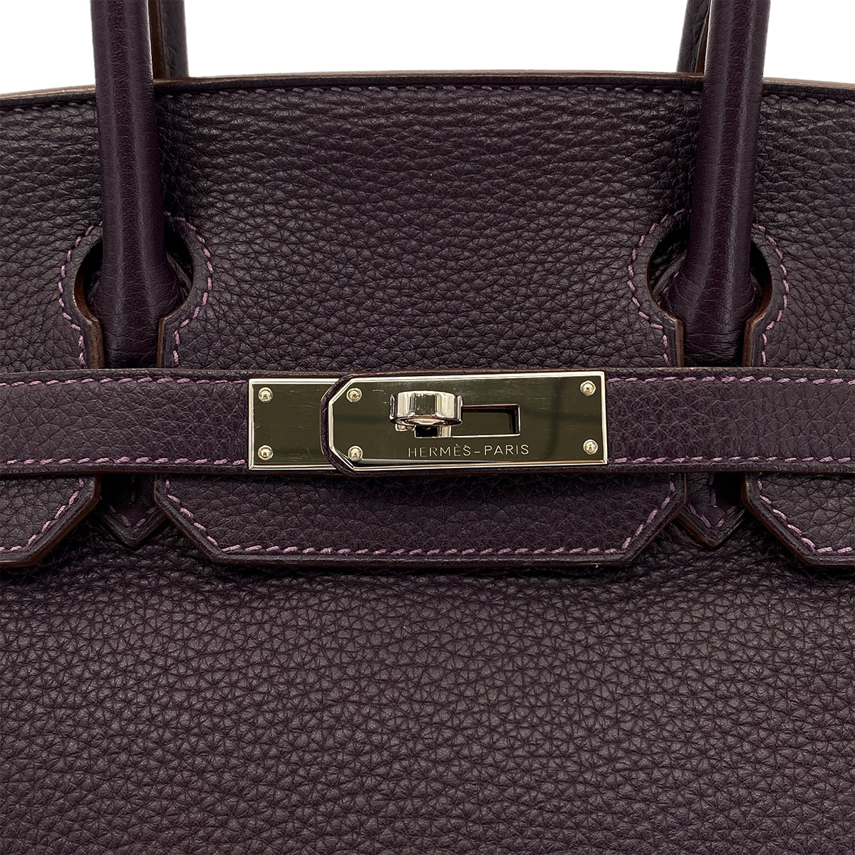HERMES BIRKIN 30 RAISIN TOGO HAND BAG □R SHW 90290338