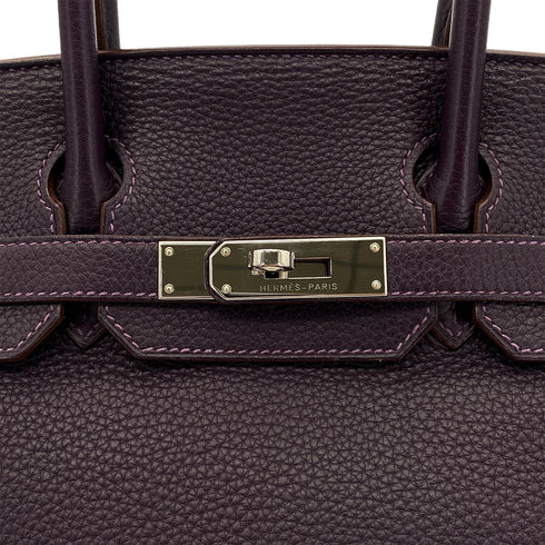 HERMES BIRKIN 30 RAISIN TOGO HAND BAG □R SHW 90290338 - PURPOSE