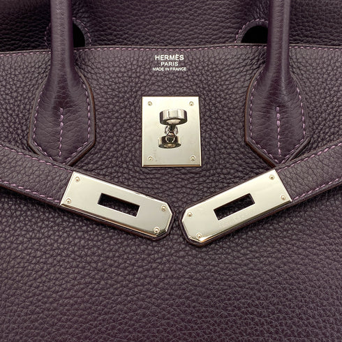 HERMES BIRKIN 30 RAISIN TOGO HAND BAG □R SHW 90290338 - PURPOSE