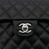 CHANEL CLASSIC FLAP SMALL CHAIN SHOULDER BAG BLACK LAMB SKIN 90290339 - PURPOSE