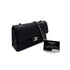 CHANEL CLASSIC FLAP SMALL CHAIN SHOULDER BAG BLACK LAMB SKIN 90290339 - PURPOSE