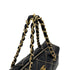 CHANEL VINTAGE WILD STITCH CHAIN SHOULDER BAG BLACK LEATHER 90290345 - PURPOSE