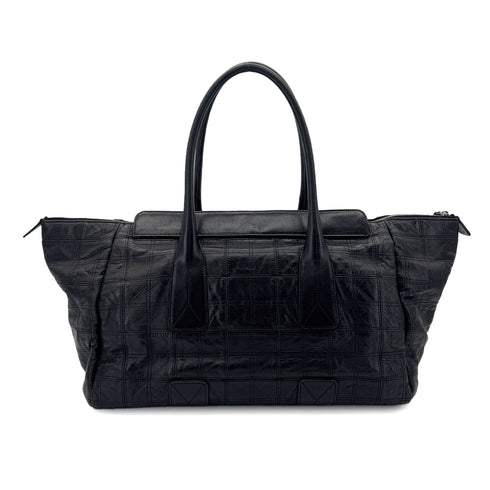 CHANEL VINTAGE CHOCOLATE BAR TOTE BAG BLACK LAMB SKIN 90290348 - PURPOSE