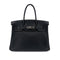 HERMES BIRKIN 30 BLACK FJORD HAND BAG □L SHW 90290353 - PURPOSE