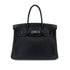 HERMES BIRKIN 30 BLACK FJORD HAND BAG □L SHW 90290353 - PURPOSE