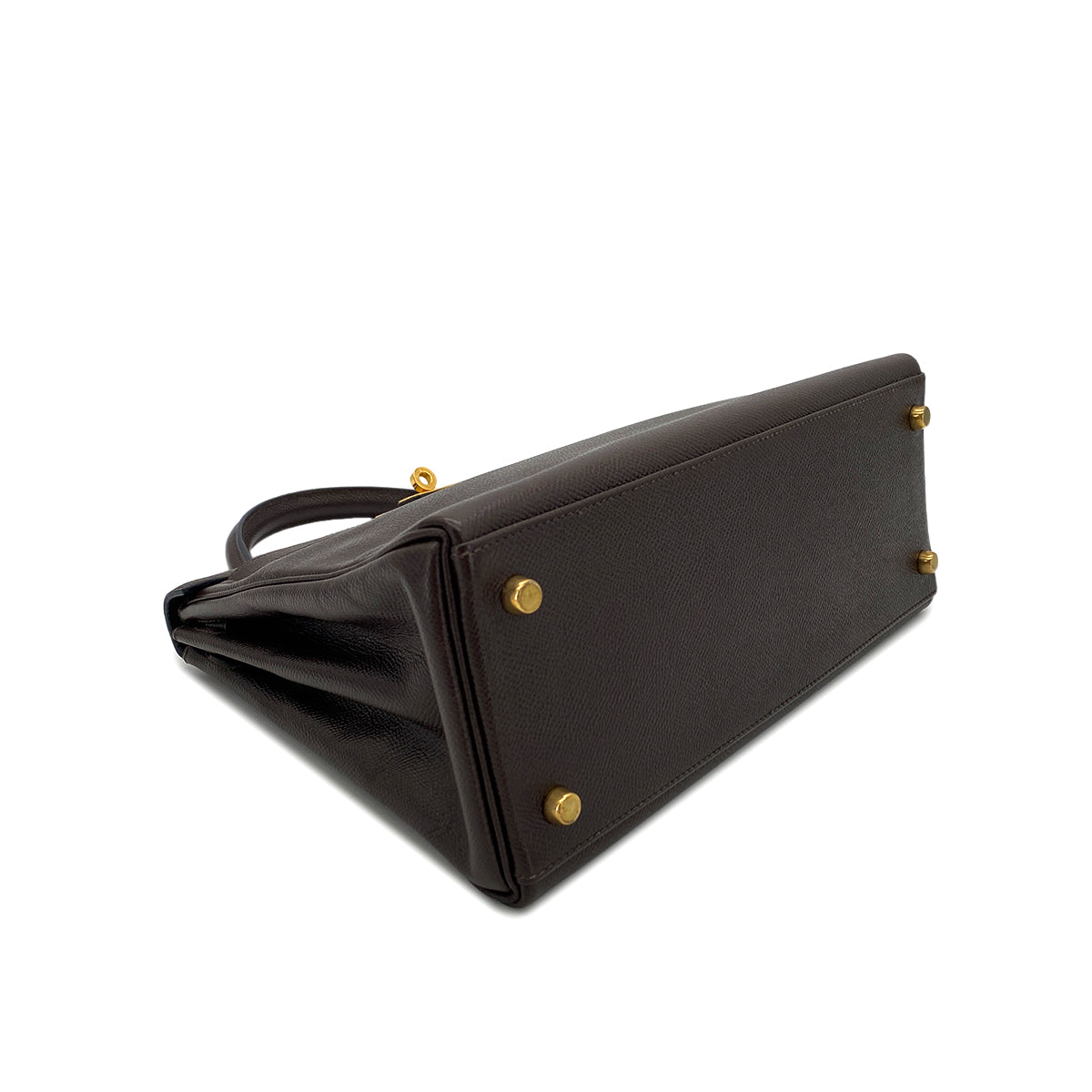 HERMES KELLY 28 RETOURNE HAVANNE COUCHEVEL HAND SHOULDER BAG 〇W GHW 90290354
