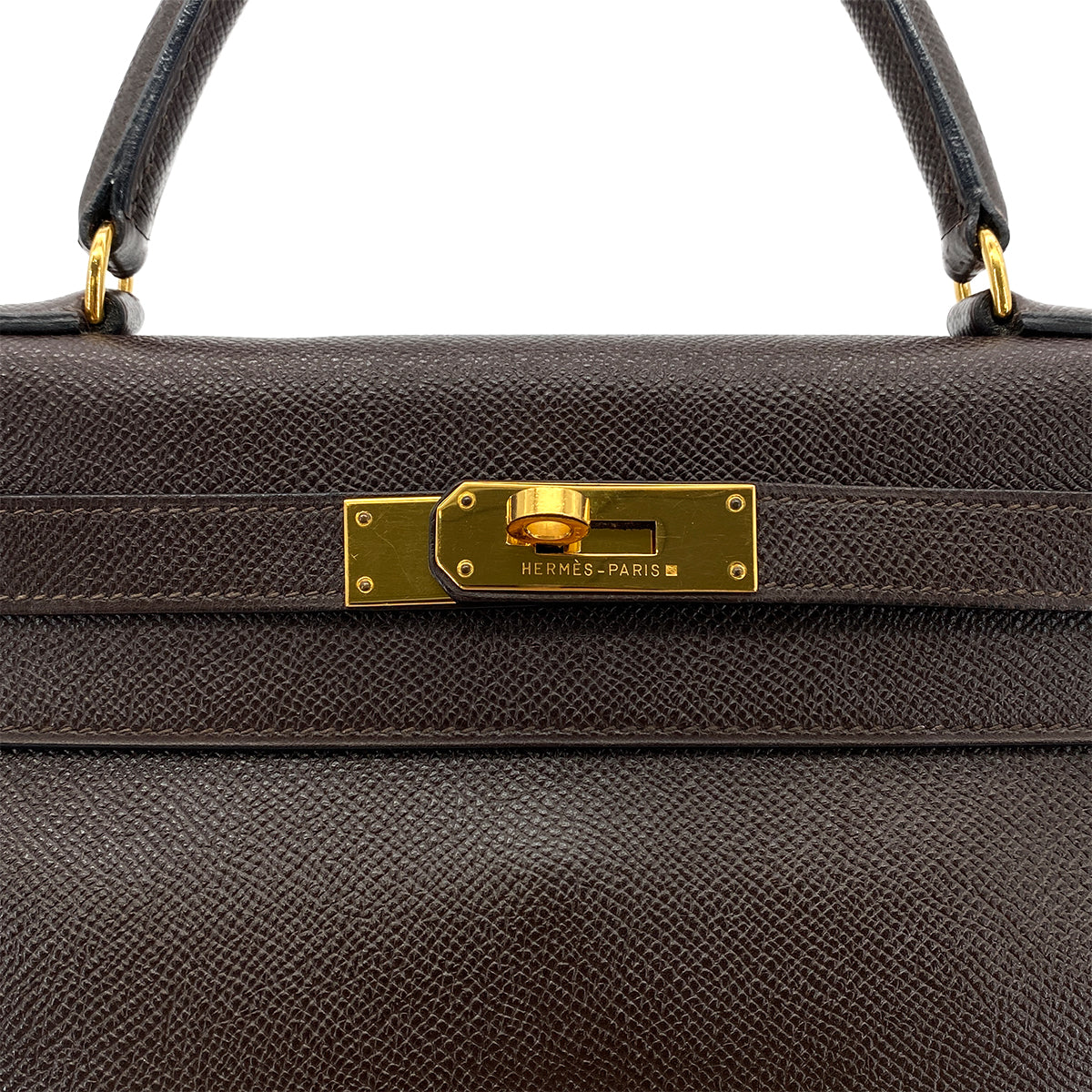 HERMES KELLY 28 RETOURNE HAVANNE COUCHEVEL HAND SHOULDER BAG 〇W GHW 90290354