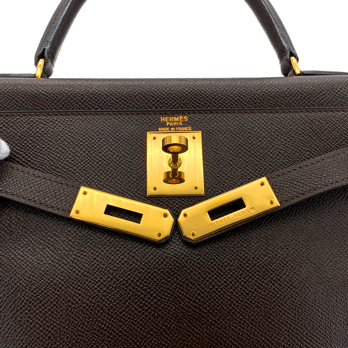 HERMES KELLY 28 RETOURNE HAVANNE COUCHEVEL HAND SHOULDER BAG 〇W GHW 90290354