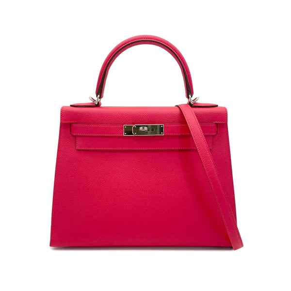 HERMES KELLY 28 SELLIER ROSE EXTREME VEAU EPSOM HAND SHOULDER BAG D SHW 90290355 - PURPOSE